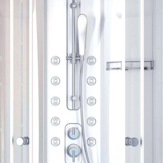 Душевая кабина Радомир Паола 1 93x93 см, белый/матовое - фото 4