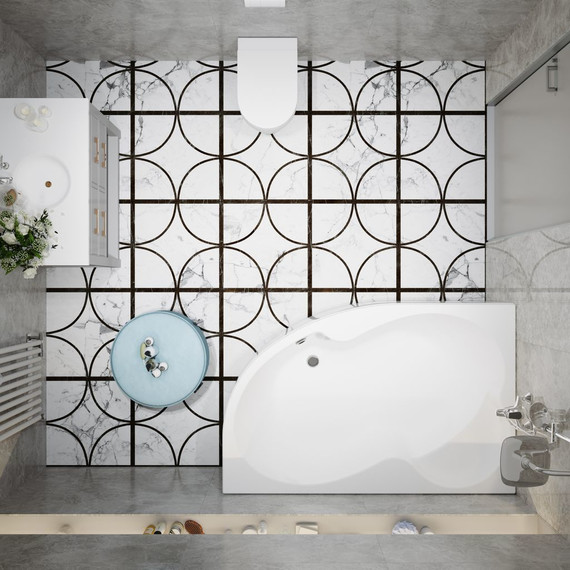 Ванна акриловая Тритон Мари 170х110 см R с каркасом - фото 6