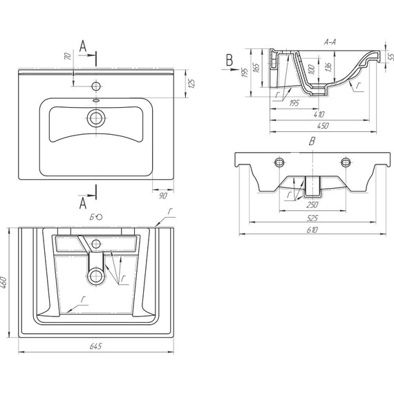 Тумба подвесная с раковиной Dreja Big Inn 65 см 77.0202D, дуб кантри - фото, картинка 14 Тумба подвесная с раковиной Dreja Big Inn 65 см 77.0202D, дуб кантри - фото 14