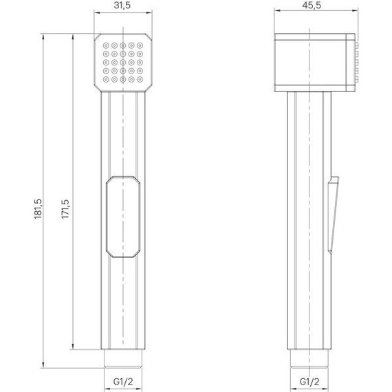 Гигиенический душ Iddis Axes AXE1F1Bi20, цвет чёрный матовый - фото 3