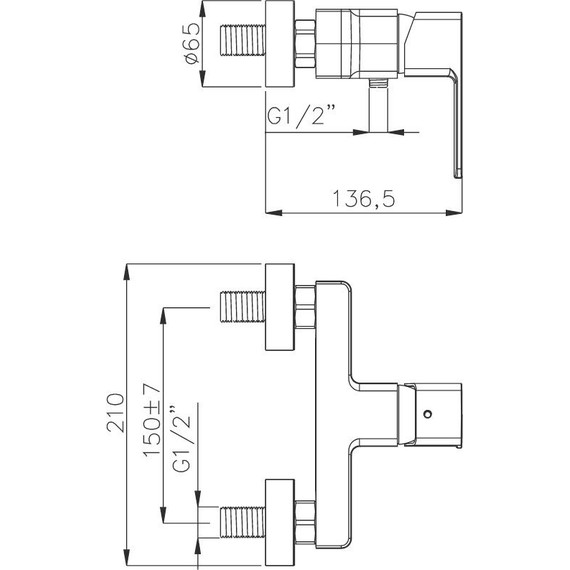 Смеситель для душа Azario Cadeo AZ-15940601 - фото 2