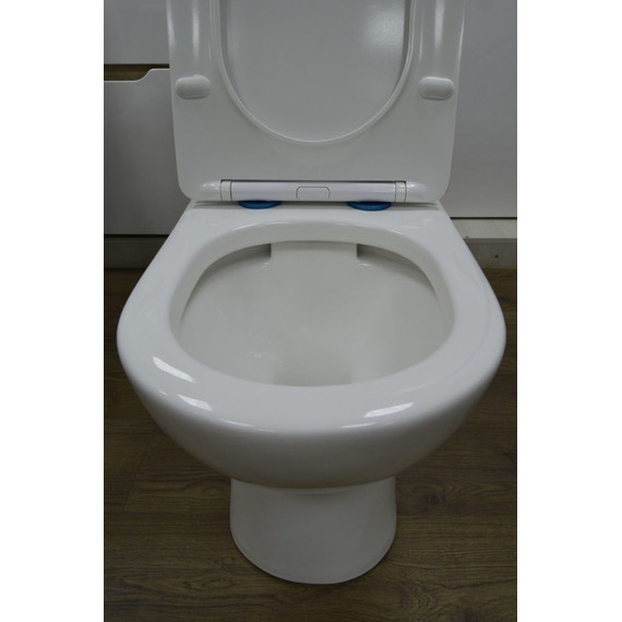 Унитаз-компакт безободковый Azario Ambra AZ-848 с крышкой микролифт - фото, картинка 5 Унитаз-компакт безободковый Azario Ambra AZ-848 с крышкой микролифт - фото 5