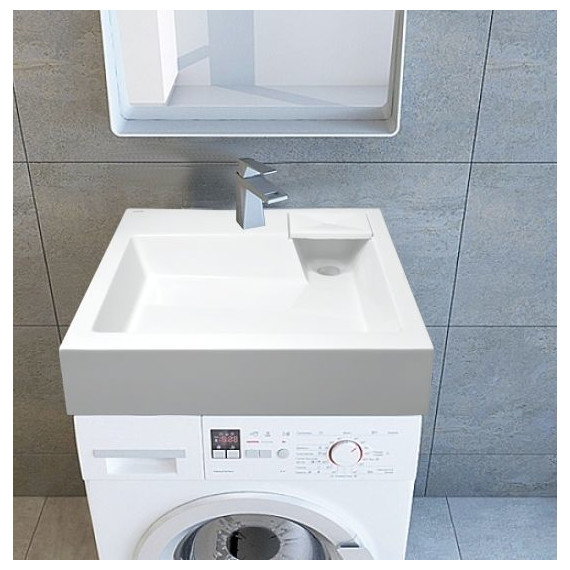 Раковина над стиральной машиной Azario Slim 60 см CS00078302 - фото, картинка 3 Раковина над стиральной машиной Azario Slim 60 см CS00078302 - фото 3