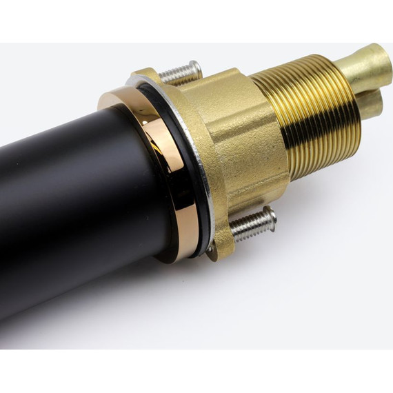 Смеситель для раковины Bronze de Luxe Avantgarde 2010MH, черный матовый/розовое золото - фото 6