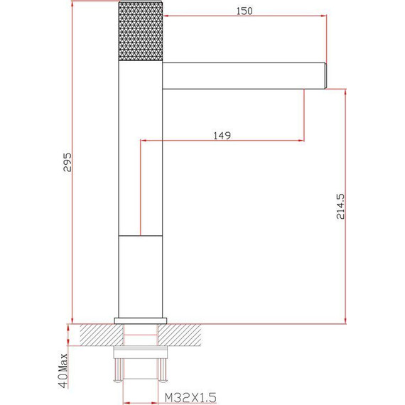 Смеситель для раковины высокий Bronze de Luxe Avantgarde 2030H, черный матовый - фото 8