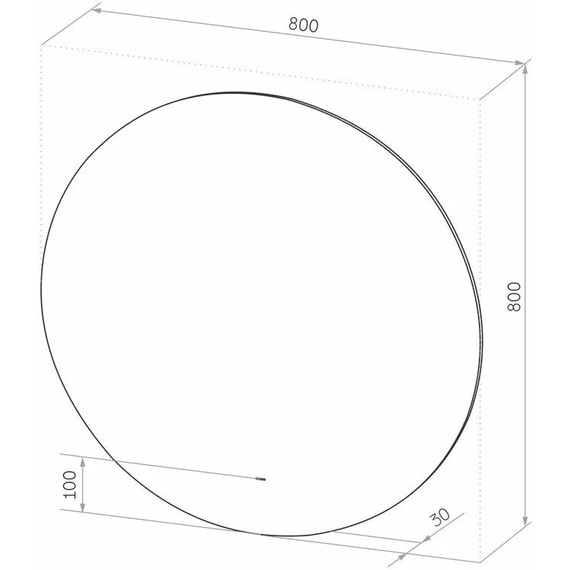 Зеркало Sintesi Deco 80 см SIN-SPEC-DECO-80 - фото 10