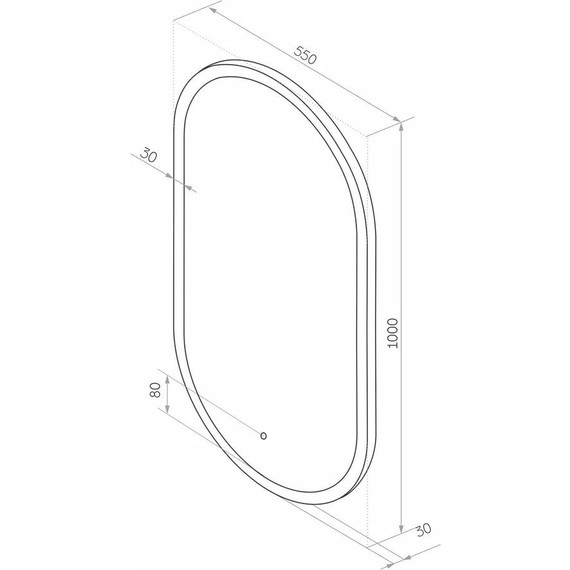Зеркало Sintesi Sharme 55 см SIN-SPEC-SHARME-55 - фото 9