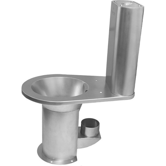 Унитаз напольный антивандальный Тругор Ультра лайт с крышкой полипропилен - фото 4