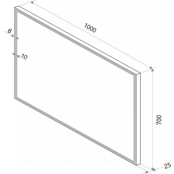 Зеркало Sintesi Armadio Cromo 100 см SIN-SPEC-ARMADIO-CROMO-100 - фото 10