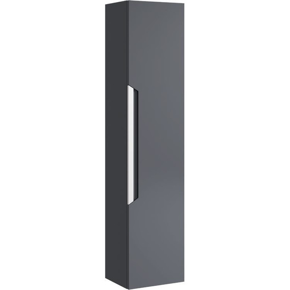 Пенал подвесной Aqwella Cube 30 см CUB0503GR, универсальный, серый - фото 