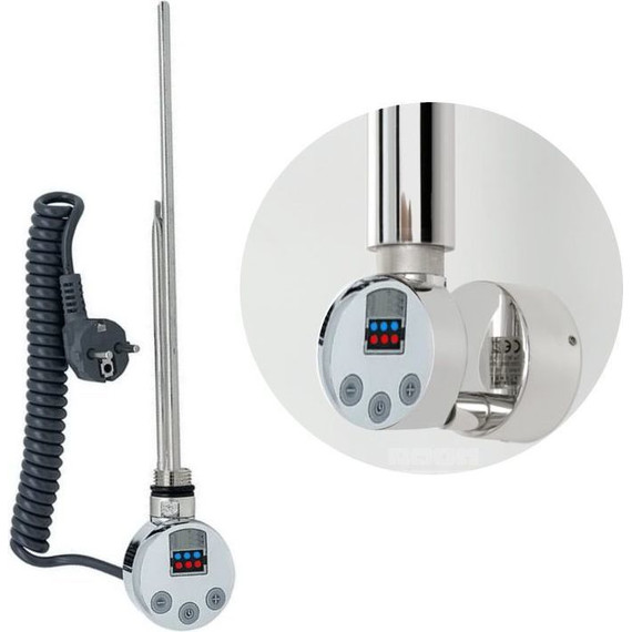 Полотенцесушитель электрический Тругор Браво3 ТЭН с полкой П7 600x800 мм (возможность скрытого подключения) 00-00018698 - фото 2