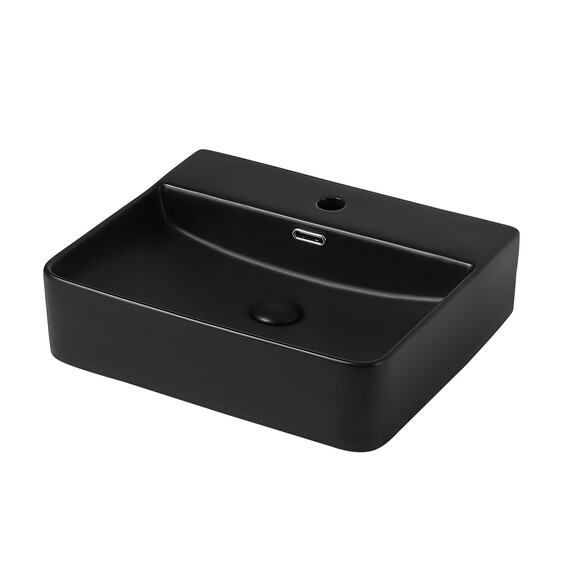 Раковина-чаша Abber Rechteck 50 см AC2203MB, черный матовый - фото 