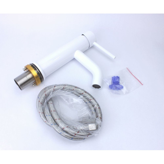 Смеситель для раковины Bronze de Luxe Scandi 1451W, белый глянцевый, Цвет производителя: белый глянцевый - фото 10