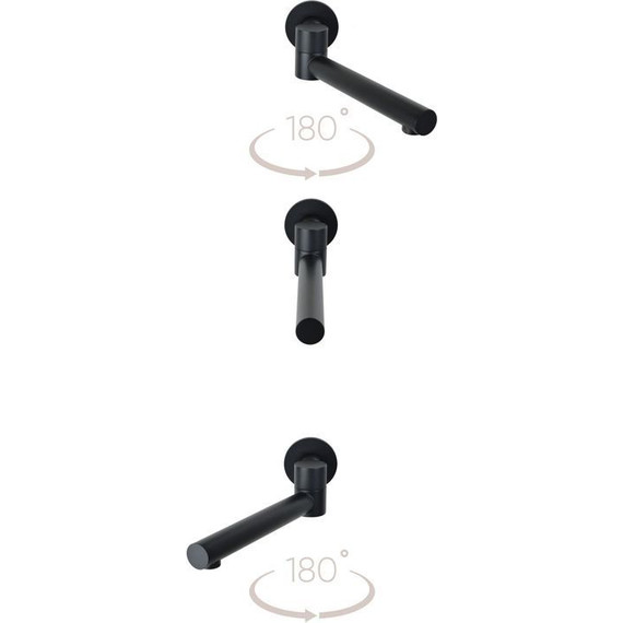 Душевая система для ванны Bronze de Luxe Scandi 14582/1B, черный матовый - фото 2