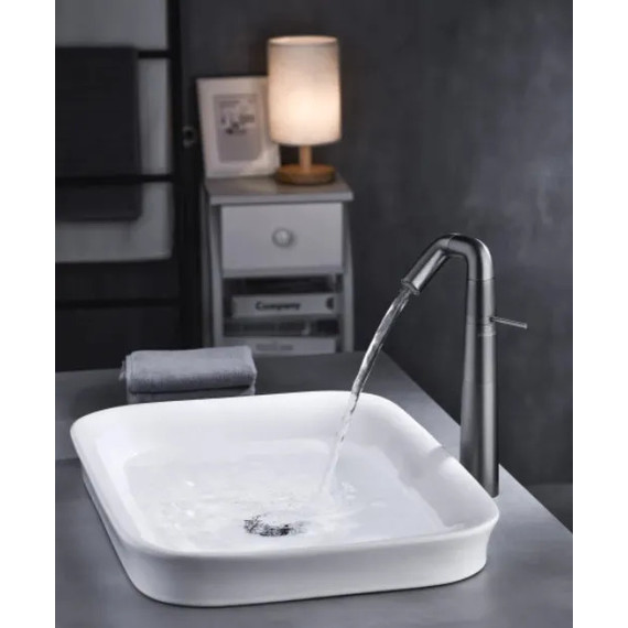 Смеситель для раковины высокий Haiba HB11813-7, черный матовый - фото 6