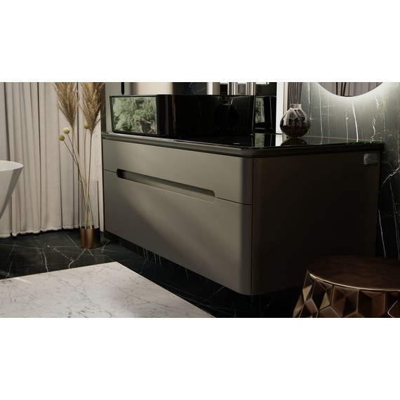 Тумба подвесная со столешницей Jorno Shine 100 см Shi.01.100/P/A, антрацит - фото, картинка 6 Тумба подвесная со столешницей Jorno Shine 100 см Shi.01.100/P/A, антрацит - фото 6