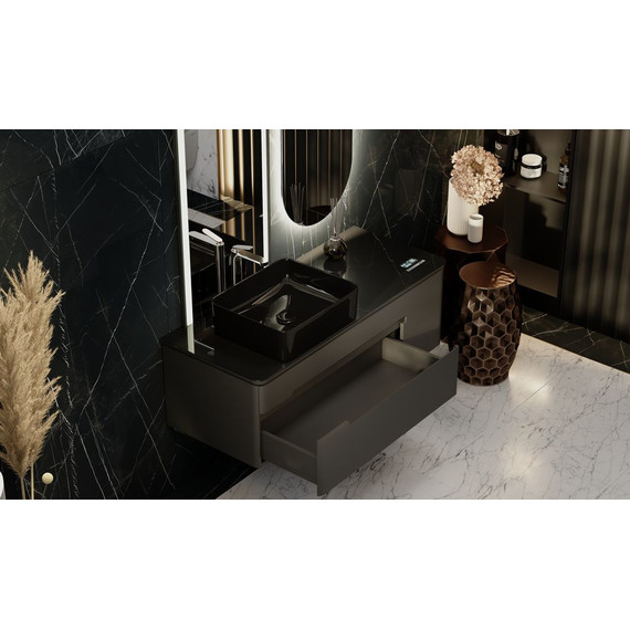 Тумба подвесная со столешницей Jorno Shine 120 см Shi.01.120-M/P/A (с МФУ) антрацит - фото, картинка 14 Тумба подвесная со столешницей Jorno Shine 120 см Shi.01.120-M/P/A (с МФУ) антрацит - фото 14