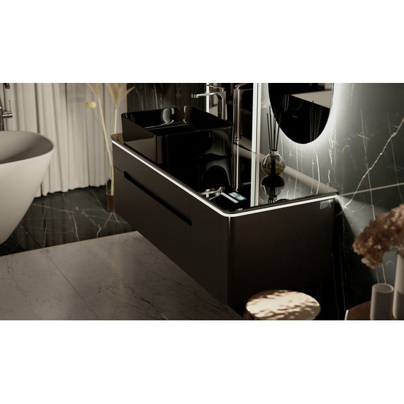 Тумба подвесная со столешницей Jorno Shine 120 см Shi.01.120-M/P/A (с МФУ) антрацит - фото, картинка 16 Тумба подвесная со столешницей Jorno Shine 120 см Shi.01.120-M/P/A (с МФУ) антрацит - фото 16