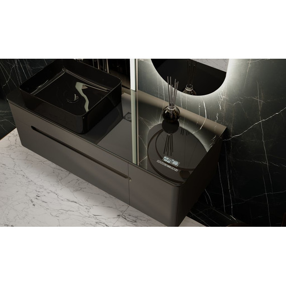 Тумба подвесная со столешницей Jorno Shine 120 см Shi.01.120-M/P/A (с МФУ) антрацит - фото, картинка 7 Тумба подвесная со столешницей Jorno Shine 120 см Shi.01.120-M/P/A (с МФУ) антрацит - фото 7