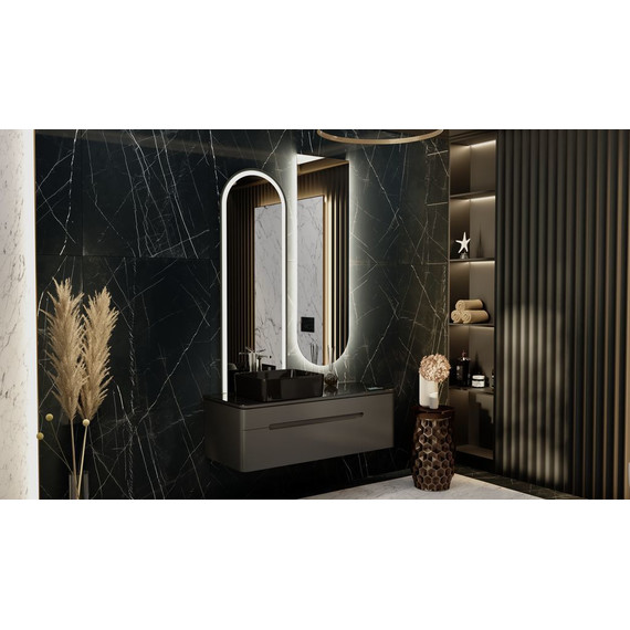 Тумба подвесная со столешницей Jorno Shine 120 см Shi.01.120-M/P/A (с МФУ) антрацит - фото, картинка 8 Тумба подвесная со столешницей Jorno Shine 120 см Shi.01.120-M/P/A (с МФУ) антрацит - фото 8