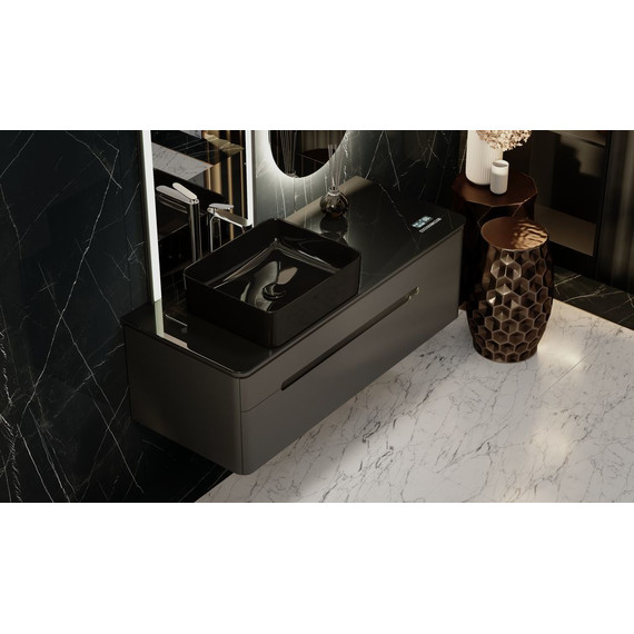 Тумба подвесная со столешницей Jorno Shine 120 см Shi.01.120-M/P/A (с МФУ) антрацит - фото, картинка 11 Тумба подвесная со столешницей Jorno Shine 120 см Shi.01.120-M/P/A (с МФУ) антрацит - фото 11