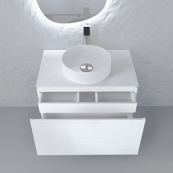 Тумба подвесная со столешницей Jorno Stone 80 см Stn.01.80/P/W/JR, белый - фото, картинка 4 Тумба подвесная со столешницей Jorno Stone 80 см Stn.01.80/P/W/JR, белый - фото 4