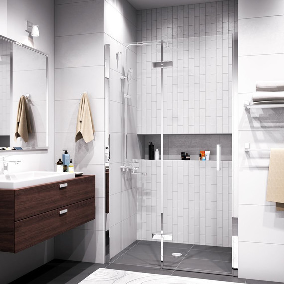 Душевая дверь WasserKraft Aller 120 см 10H05L (стекло 8 мм), хром/прозрачное - фото 4