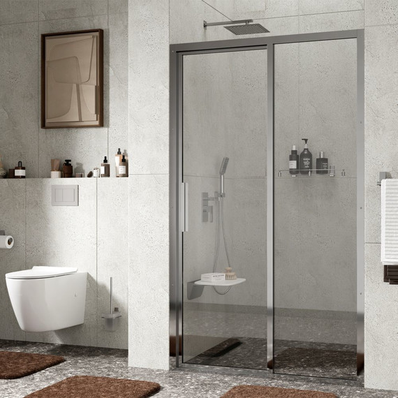 Душевая дверь WasserKraft Lopau 120 см 32S05R, хром/прозрачное - фото 4