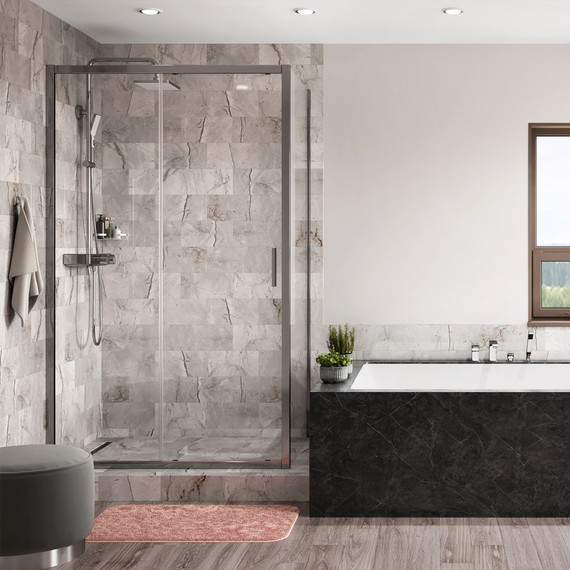 Душевое ограждение WasserKraft Main 110х80 см 41S14, хром/прозрачное - фото 4