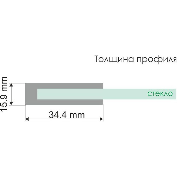 Шторка для ванны WasserKraft Berkel 80 см 48P01-80, хром/прозрачное - фото 3