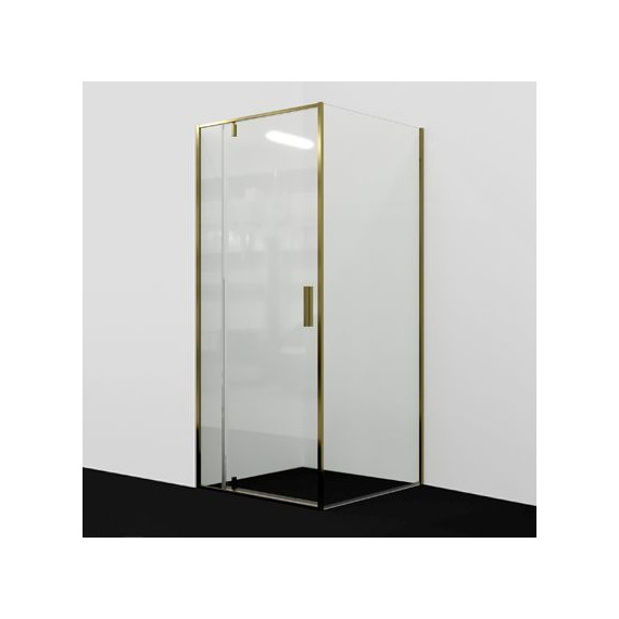 Душевое ограждение WasserKraft Aisch 90x90 см 55P03, золото/прозрачное - фото 
