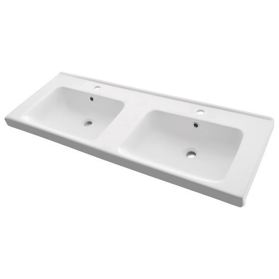 Тумба подвесная с раковиной Comforty Дуэт 125 см, дуб натуральный - фото 2