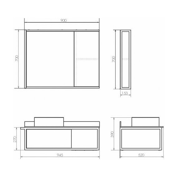 Тумба подвесная с раковиной Comforty Лиссабон 95 см R, дуб тёмный - фото 9