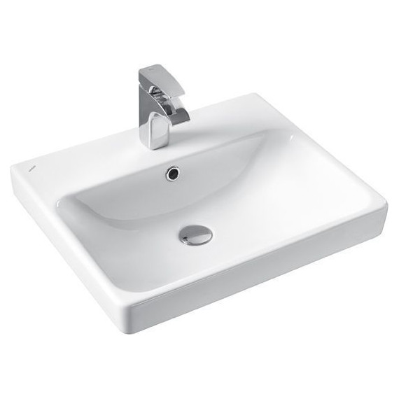 Тумба подвесная с раковиной Comforty Вена 55 см, дуб дымчатый - фото 2