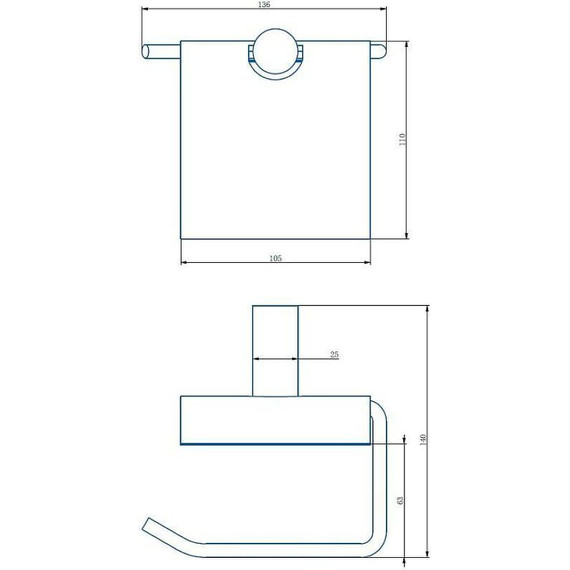 Держатель для туалетной бумаги Haiba HB8403-4, цвет бронза - фото, картинка 2 Держатель для туалетной бумаги Haiba HB8403-4, цвет бронза - фото 2