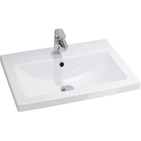 Тумба подвесная с раковиной Comforty Осло 70ПД 70 см, бетон светлый - фото 2