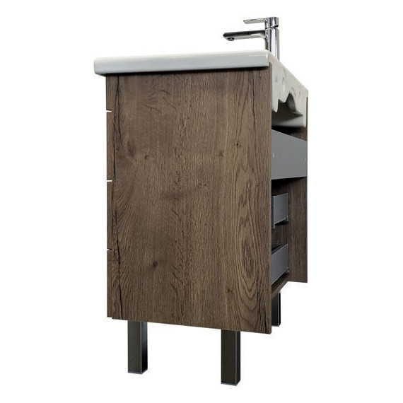 Тумба напольная с раковиной Comforty Никосия 70H 70 см, дуб тёмный - фото, картинка 7 Тумба напольная с раковиной Comforty Никосия 70H 70 см, дуб тёмный - фото 7