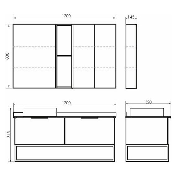 Тумба подвесная с раковиной Comforty Порто 120-1 см, дуб дымчатый - фото 8