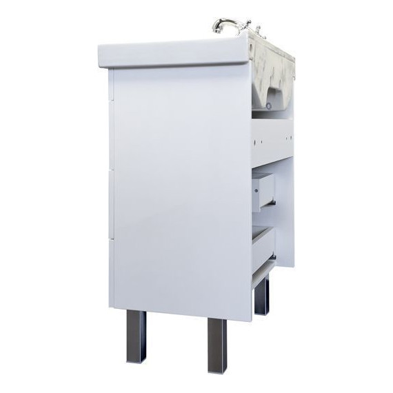 Тумба напольная с раковиной Comforty Никосия 60H 60 см, белый глянцевый - фото 5