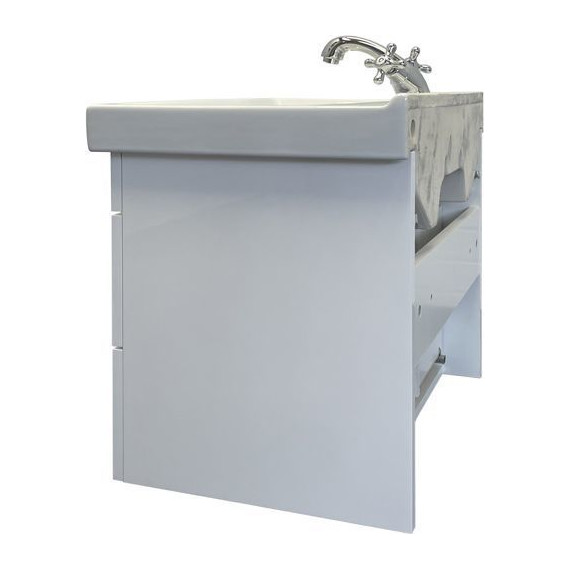 Тумба подвесная с раковиной Comforty Никосия 60П 60 см, белый глянцевый - фото, картинка 4 Тумба подвесная с раковиной Comforty Никосия 60П 60 см, белый глянцевый - фото 4