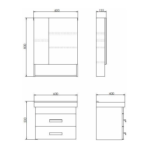 Тумба подвесная с раковиной Comforty Никосия 60П 60 см, белый глянцевый - фото, картинка 6 Тумба подвесная с раковиной Comforty Никосия 60П 60 см, белый глянцевый - фото 6