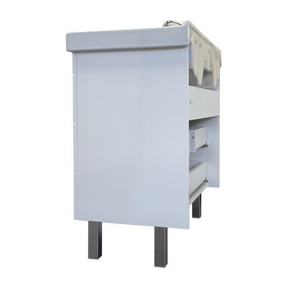 Тумба напольная с раковиной Comforty Никосия 80H 80 см, белый глянцевый - фото 3