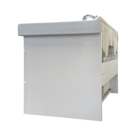 Тумба подвесная с раковиной Comforty Никосия 80П 80 см, белый глянцевый - фото 3