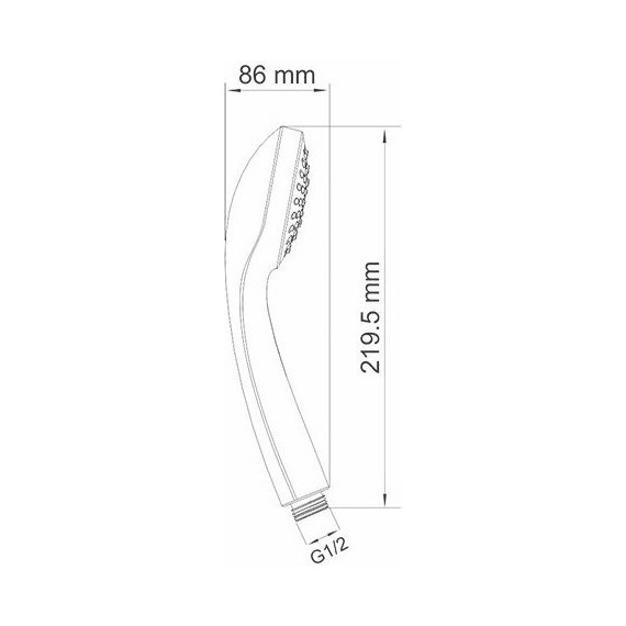 Ручной душ WasserKraft A001 - фото 2