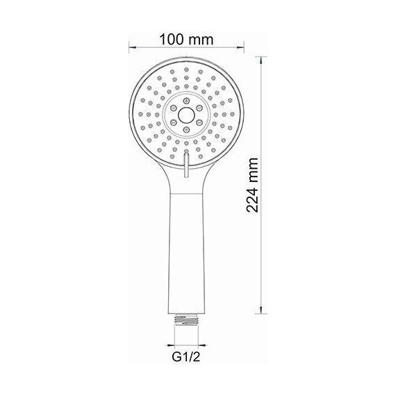 Ручной душ WasserKraft A002 - фото 5