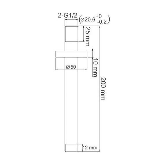 Кронштейн потолочный WasserKraft A068 - фото 2