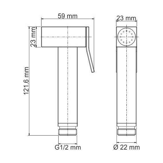 Гигиенический душ WasserKraft A138, светлая бронза - фото 3