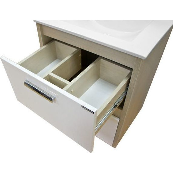 Тумба напольная с раковиной Comforty Тулуза 60 см, белый/сосна лоредо - фото, картинка 4 Тумба напольная с раковиной Comforty Тулуза 60 см, белый/сосна лоредо - фото 4