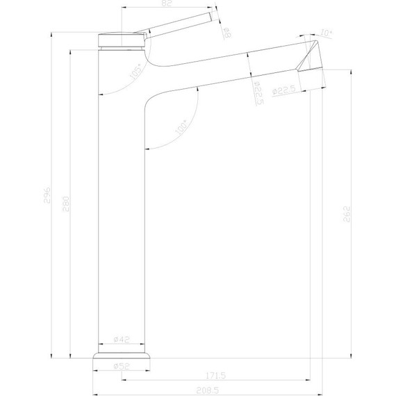 Смеситель для раковины высокий Lemark Minima LM3809C - фото, картинка 7 Смеситель для раковины высокий Lemark Minima LM3809C - фото 7