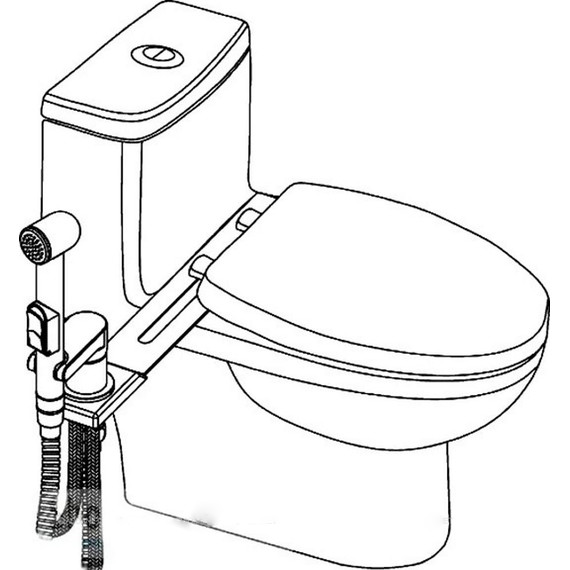 Смеситель Lemark Solo LM7170CW с гигиеническим душем, устанавливаемый на унитаз - фото 3